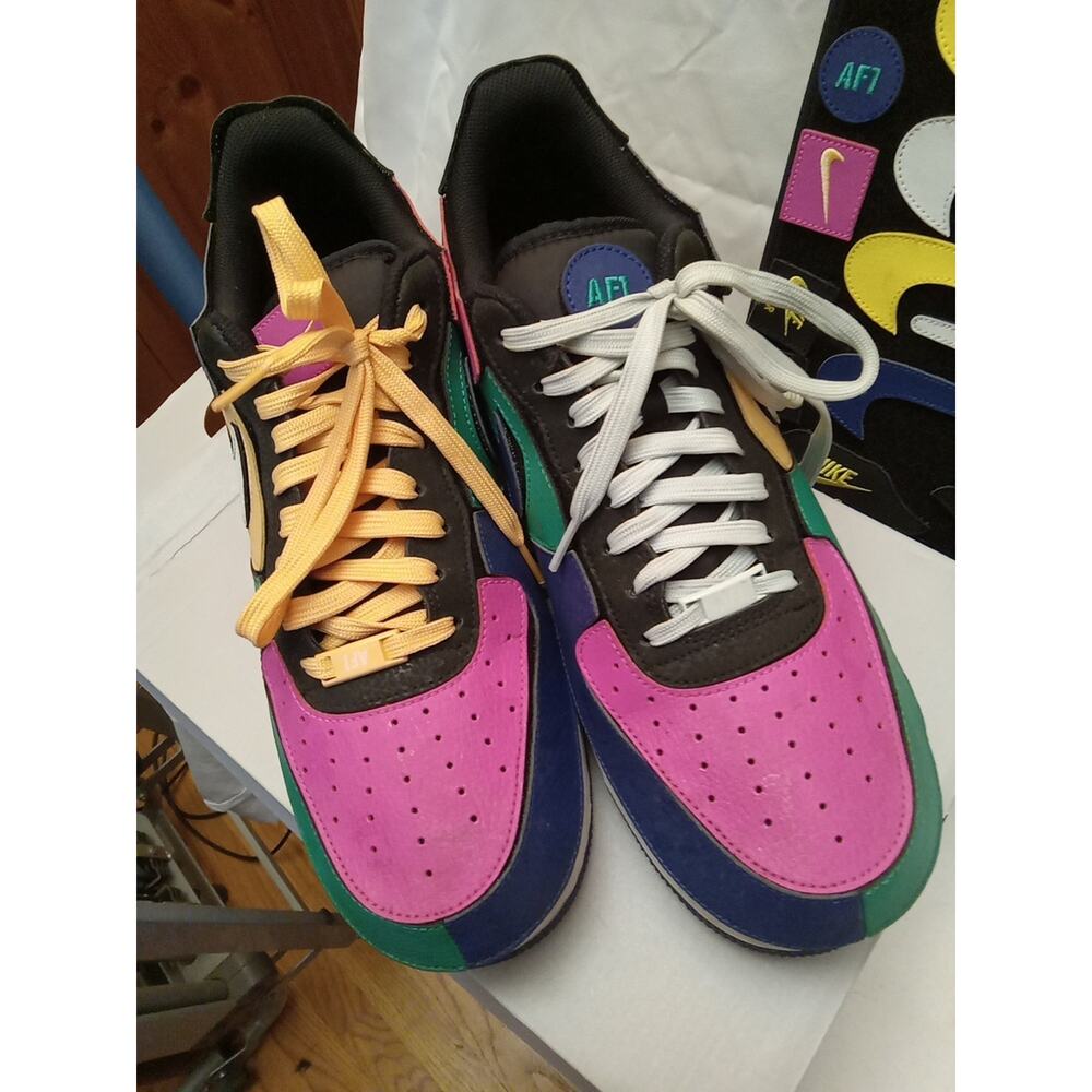 Nike Air Force 1/1 Mens Size 13 DB2576-001 Black Multi-Color IN BOX - Picture 2 of 7
